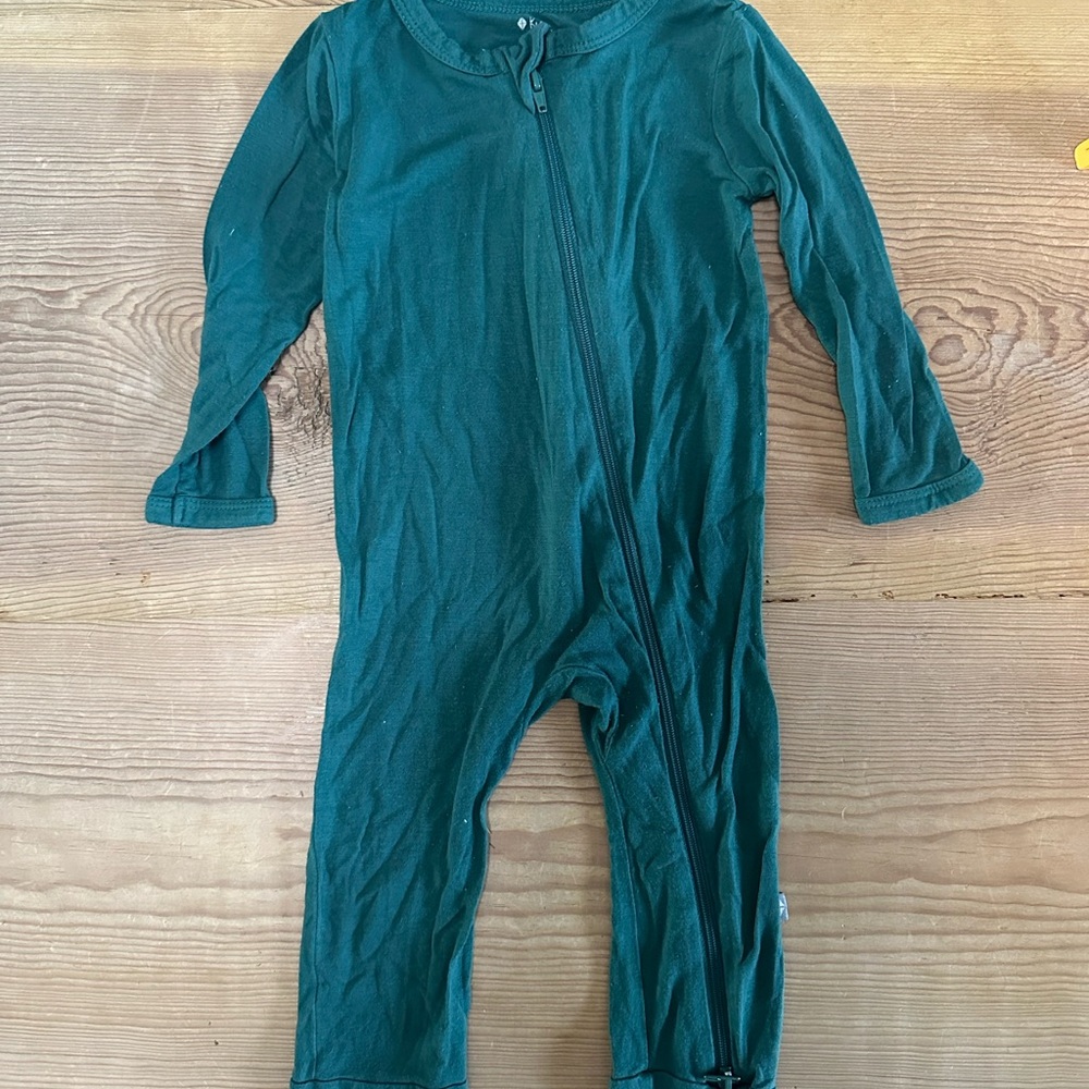 Kyte BABY Forest Green Footie PAJAMA